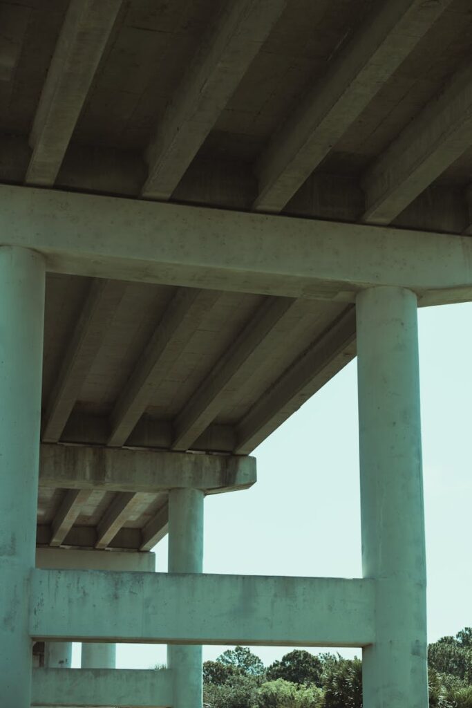 Low Angle Shot of Bridge